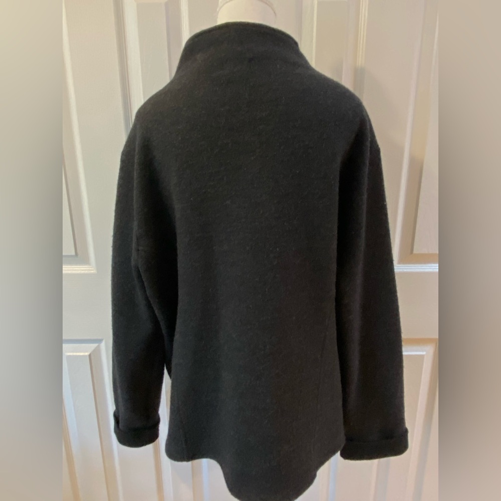 Nomadic Traders Black Wool Two Button Jacket with… - image 7